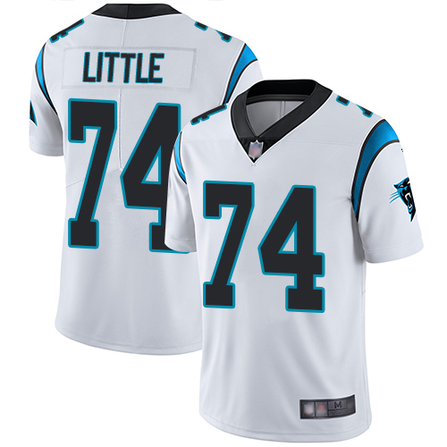 Carolina Panthers Limited White Youth Greg Little Road Jersey NFL Football #74 Vapor Untouchable